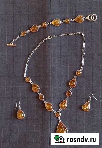 Серьги браслет ожерелье янтарь Санкт-Петербург - изображение 1