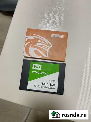 SSD диски WD Green 240gb, KingSpec 256gb Мурино - изображение 1
