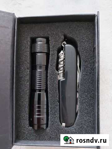 Подарочный набор фонарь и складной нож Уфа - изображение 1