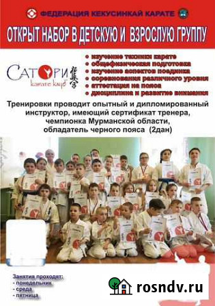 Занятия для детей и взрослых - Карате Кекушинка Североморск - изображение 1