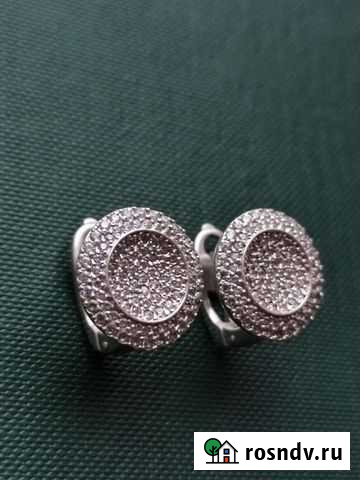 Серьги серебро 925 фианиты Симферополь - изображение 1