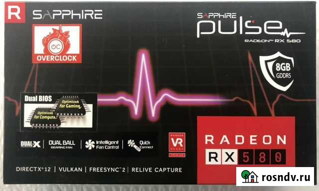 Видеокарта Sapphire Pulse rx 580 8gb Упорово - изображение 1