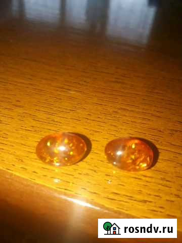 Серьги янтарь Астрахань - изображение 1