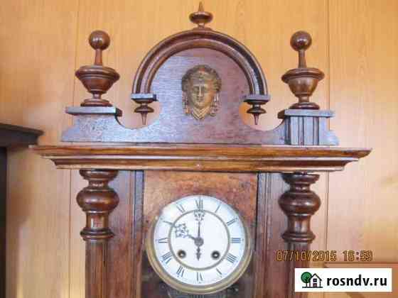 Антикварные часы настенные Густав Беккер 1869 г Подпорожье