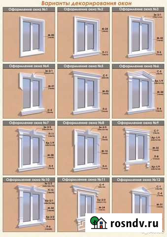 Лепнина фасада 2021. Декор на окна. Склад. Остатки Наро-Фоминск - изображение 1