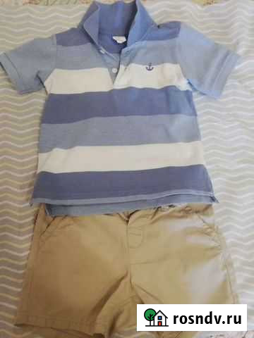 Поло и шорты h&m, размер 80 Воронеж - изображение 1