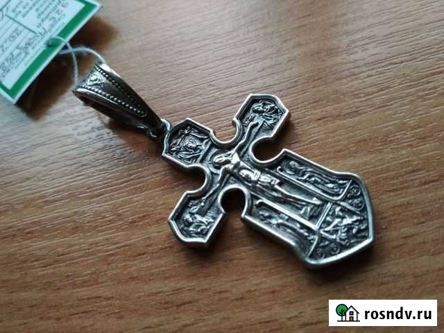 Серебряный православный крест Сафоново - изображение 1