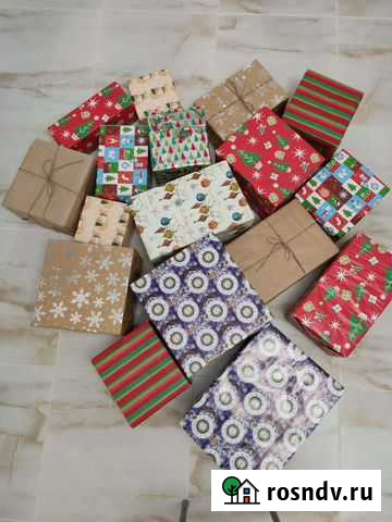 Новогодние подарочные коробки муляж Казань - изображение 1