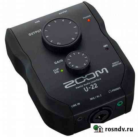 Новый аудиоинтерфейс Zoom U-22. Гарантия. Доставка Таганрог