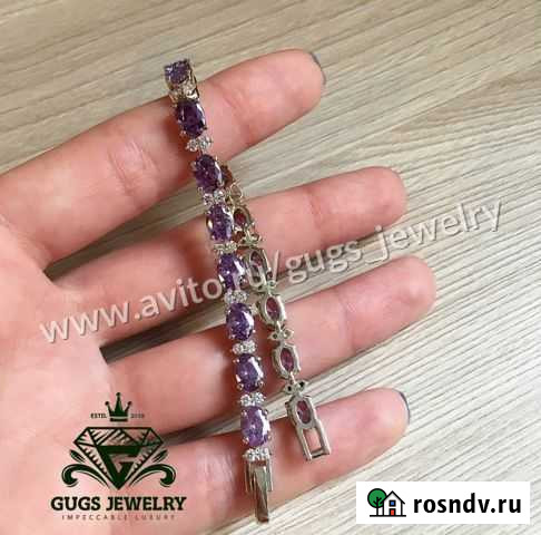 Золотой браслет с бриллиантами Москва - изображение 1