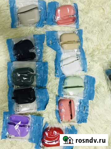 Чехол для наушников airpods 2 и PRO сокеры Дмитров - изображение 1