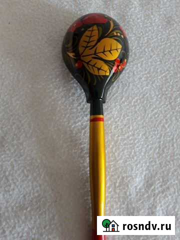 Деревянная ложка,новая,Хохлома,ручная работа Новосибирск - изображение 1