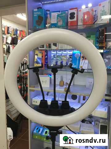 Кольцевая Лампа ZB-F-348 45Диаметр Пульт Керчь - изображение 1