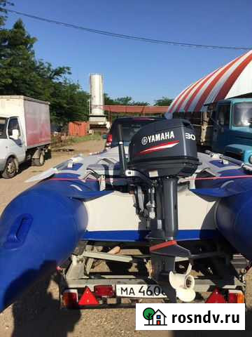 Продаю, меняю лодку Баджер 3.9 м мотором Ямаха 30 Краснодар - изображение 1