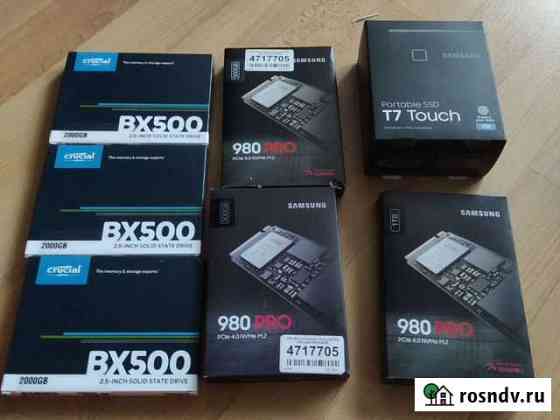 Ssd Samsung и crucial новые от 500 до 2000гб Иваново