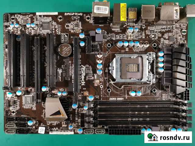 1155 Asrock Z77 Pro4 4xDDR3 HDMi NVMe + процык Краснознаменск - изображение 1