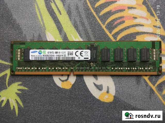 Серверная память Samsung DDR3 4GB ECC REG Козлово - изображение 1