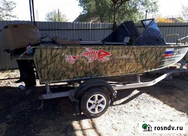 Салют 430 с мотором меркурий 50 Камызяк - изображение 1