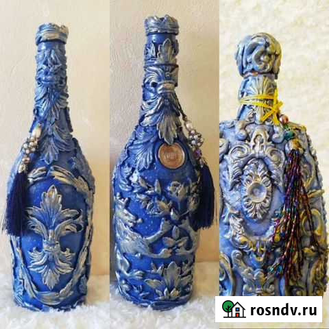 Сувенирное оформление бутылки Новосибирск - изображение 1