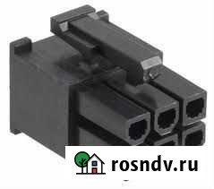Разъем 6 Pin чкрный пластик Красноярск - изображение 1
