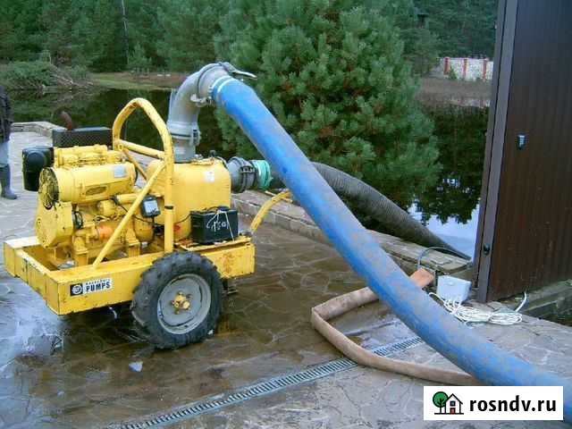 Аренда насосов и мотопомп. Откачка, водопонижение Великий Новгород - изображение 1