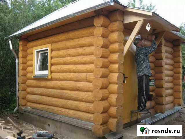 Дома и бани с выносом под веранду и без.Пиломатери Омск - изображение 1