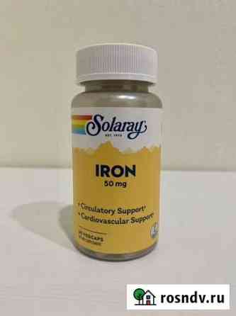 Solaray Iron (Железо), 50 мг, 60 капс Самара