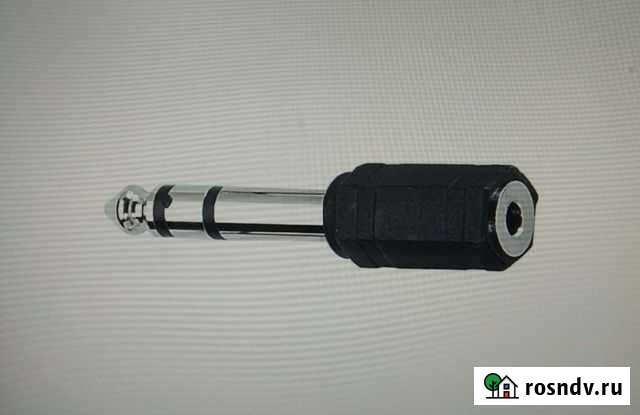Адаптер-переходник аудио 6,35 мм* 3,5 мм мини джек Владимир - изображение 1