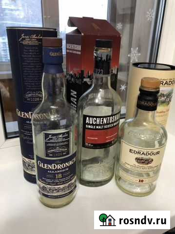 Коробки и бутылки из под виски Москва - изображение 1