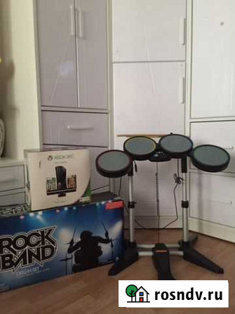 Xbox360(не прошитая) +Игры+Барабан Rock Band+Kinec Брянск - изображение 1