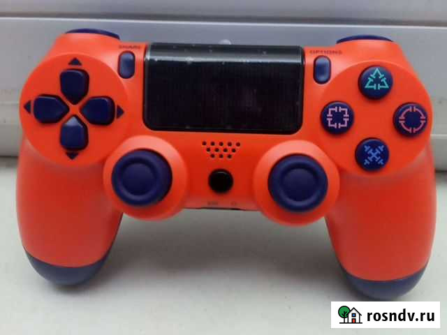 Джойстик ps4 Новый красивый орандж цвет классный Ленинск-Кузнецкий - изображение 1