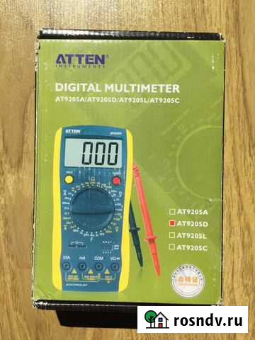 Мультиметр цифровой atten 9205 Нижний Тагил - изображение 1