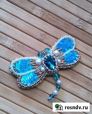 Брошь ручной работы Каспийск - изображение 1