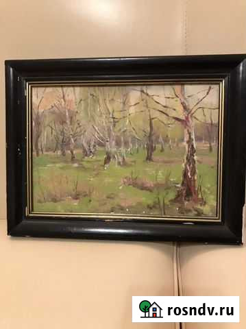 Картина Головин Б. Н. Ранняя весна 1965 год 24х34 Видное - изображение 1