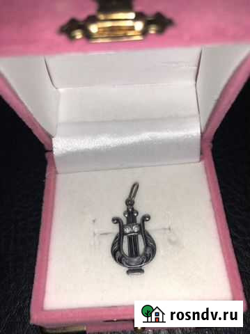 Подвеска в форме лиры серебро СССР Нальчик - изображение 1