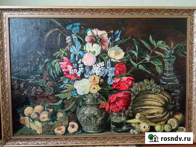 Картина маслом на холсте натюрморт Кострома - изображение 1
