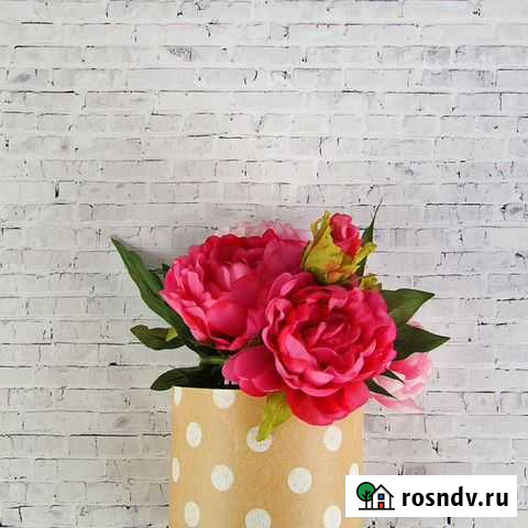 Фотофон «Белые кирпичи», 70100см, бумага, 130г/м Курск - изображение 1