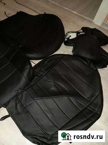 Чехлы из эко кожи, для Киа Рио 4 поколения. В отли Чернушка - изображение 1