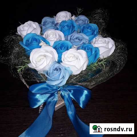 Оформляю букеты из роз из мыла Новокузнецк - изображение 1