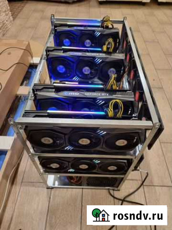 Майнинг ферма 8 видеокарт MSI 3070 ti Xtrio Тула - изображение 1