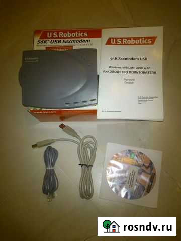 Модем U.S.Robotics 56K Faxmodem USB (USR265633A) Королев - изображение 1