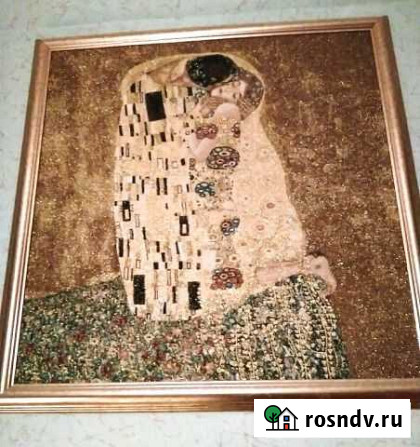 Картина гобеленовая Густав Климт Поцелуй Иваново - изображение 1
