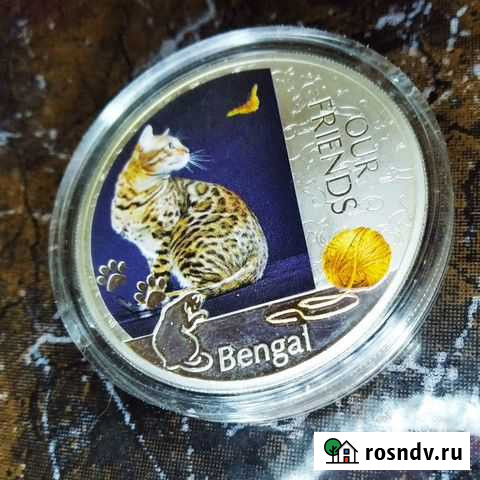2 доллара 2012 бенгальская кошка ниуэ Одинцово - изображение 1