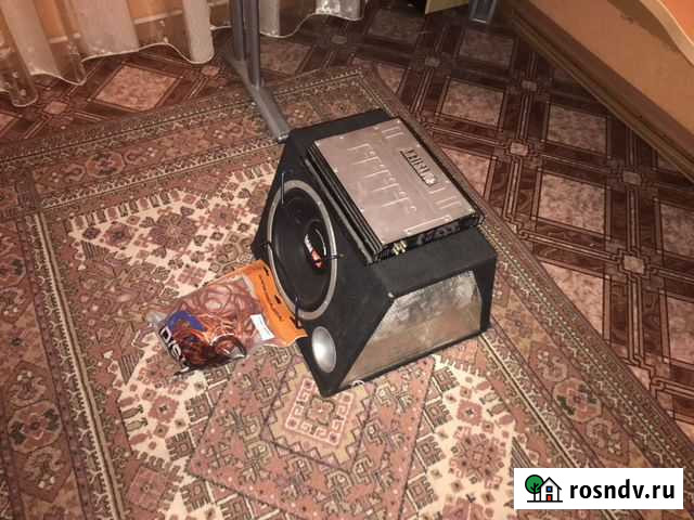 Сабвуфер,усилитель (4-ёх канальный) и провода Бутурлиновка - изображение 1