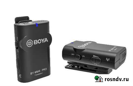 Микрофон boya BY-WM4 Pro петличная, двухканальная Ульяновск - изображение 1