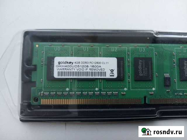 DDR3 Goldkey 1600 mhz 4GB (новая) Омск - изображение 1