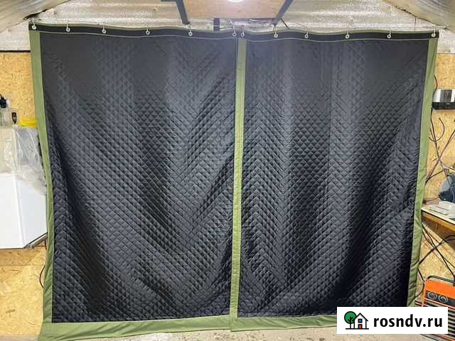 Шторы в гараж,брезентовые шторы в гараж,утепленные Красноярск - изображение 1