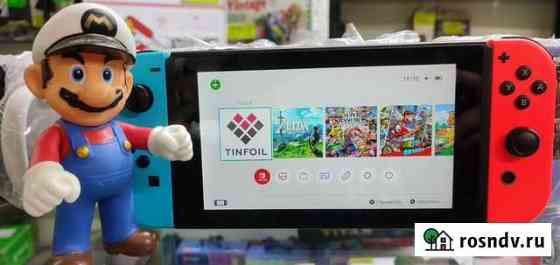 Прошитый Nintendo Switch с набором игр в Марио Иваново