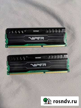 Patriot Viper 8 гб(2x4GB) PC3-14900 1866 MHz Красноярск - изображение 1