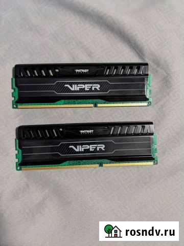 Patriot Viper 8 гб(2x4GB) PC3-14900 1866 MHz Красноярск - изображение 1